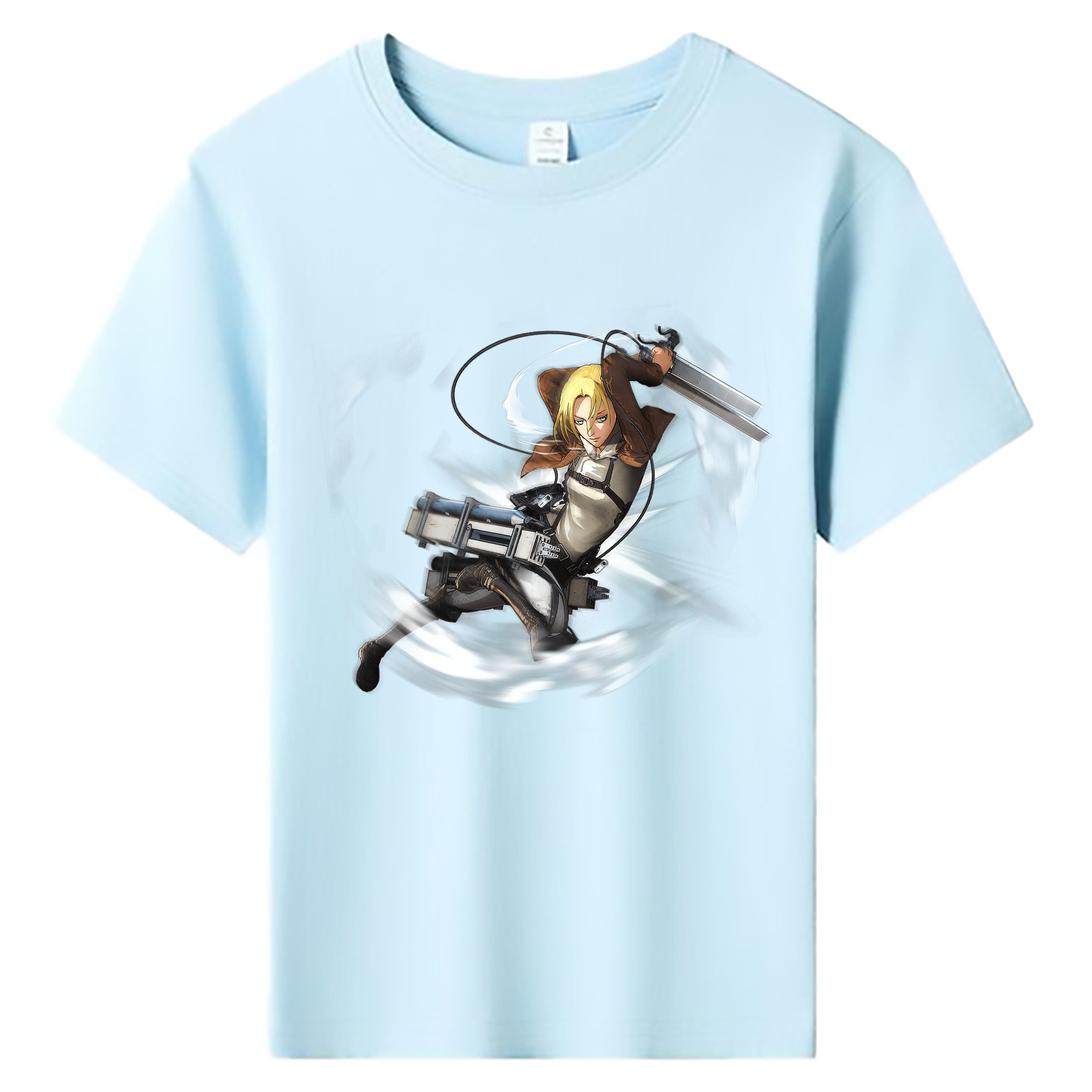 （画像用） 進撃の巨人 アニ・レオンハート Attack on Titan Annie Leonhart 綿100％キッズTシャツ（フロントプリント）